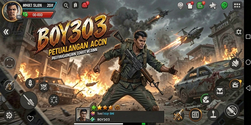 Tampilan action seru dalam gameplay BOY303 yang menegangkan.