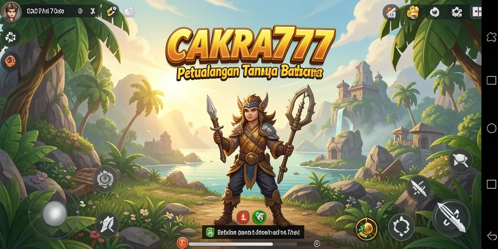 Screenshot utama CAKRA777 menampilkan aksi mendebarkan di dunia terbuka.