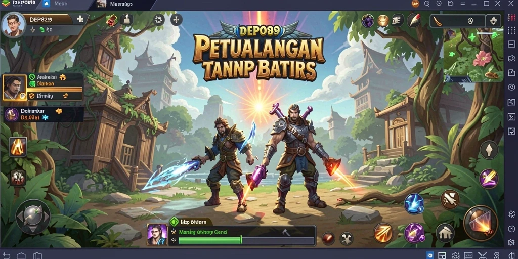 Tampilan menarik dari gameplay DEPO89 dalam dunia MMORPG.