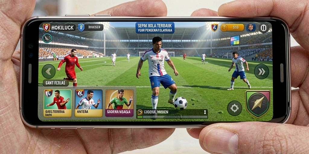 Tampilan gameplay HOKILUCK dengan aksi seru di lapangan.