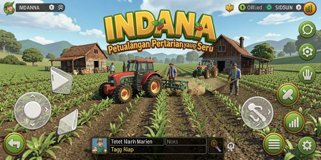 Tampilan gameplay INDAAA yang menyenangkan dan interaktif.