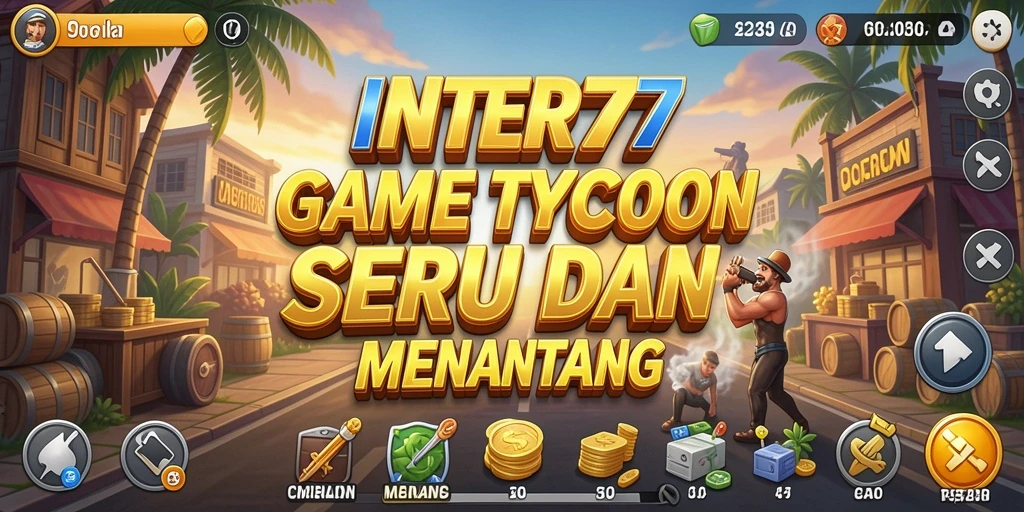 Screenshot INTER77 menampilkan gameplay bisnis yang strategis dan seru.