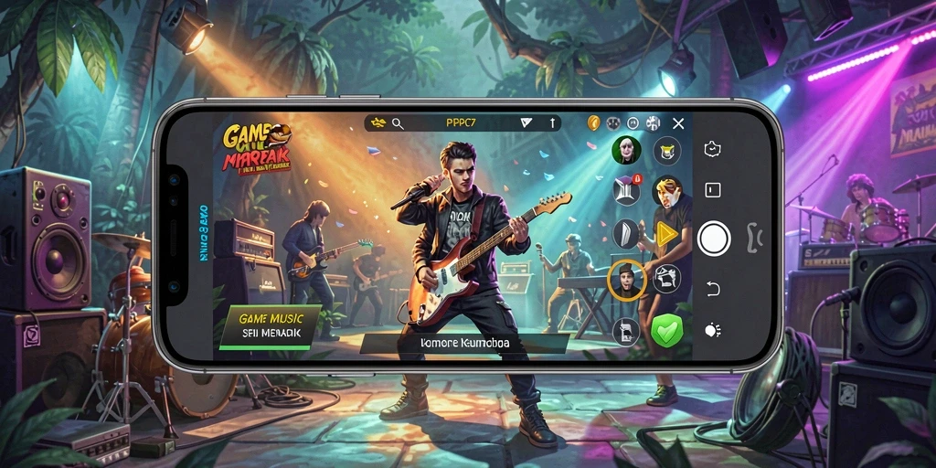 Screenshot PCPC7 menampilkan gameplay interaktif yang seru dalam menjawab tantangan musik.