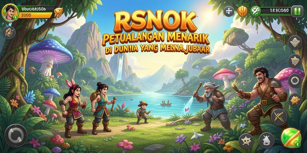 Tampilan gameplay RSNOK yang menarik dan penuh warna dalam petualangan.