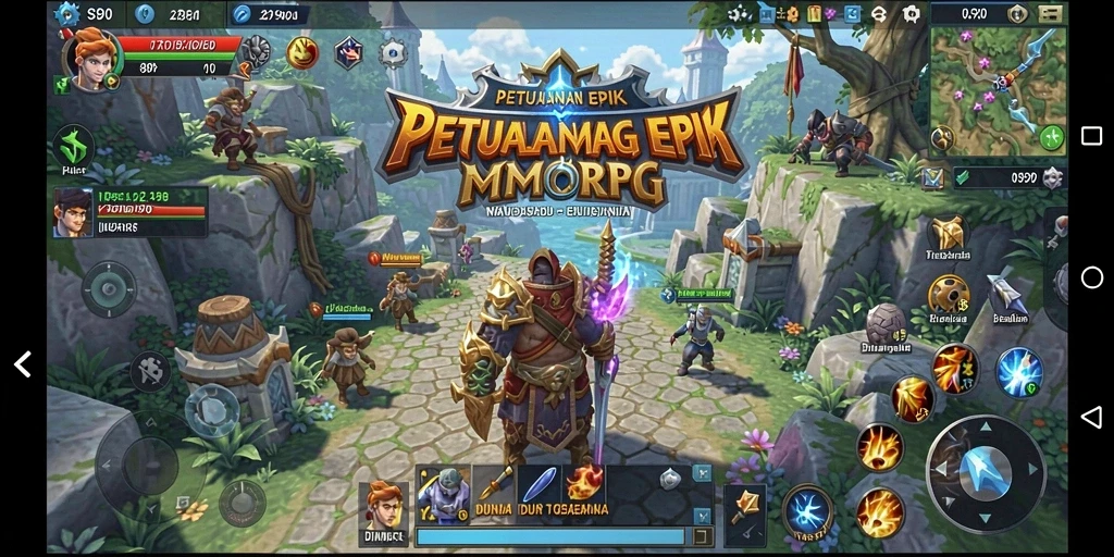 Tangkapan layar S80 yang menunjukkan aksi seru dalam dunia MMORPG.