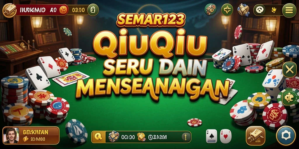 Screenshot utama SEMAR123 menampilkan aksi seru permainan QiuQiu.