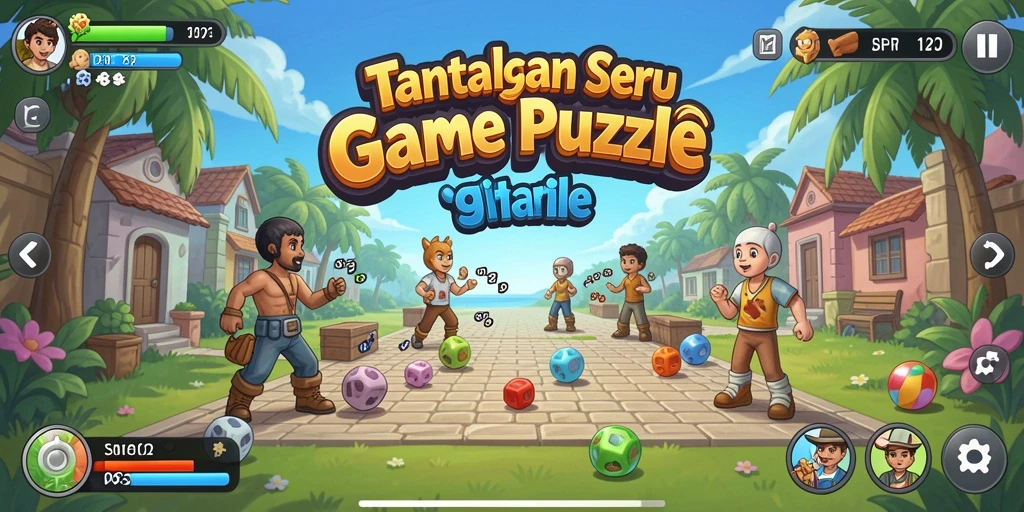 Tampilan gameplay yang menarik dari SINAR123 dengan tantangan puzzle.