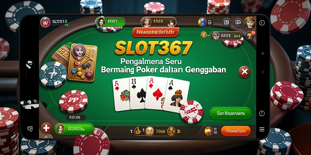 Screenshot menunjukkan pemain seru bermain Poker di SLOT367.