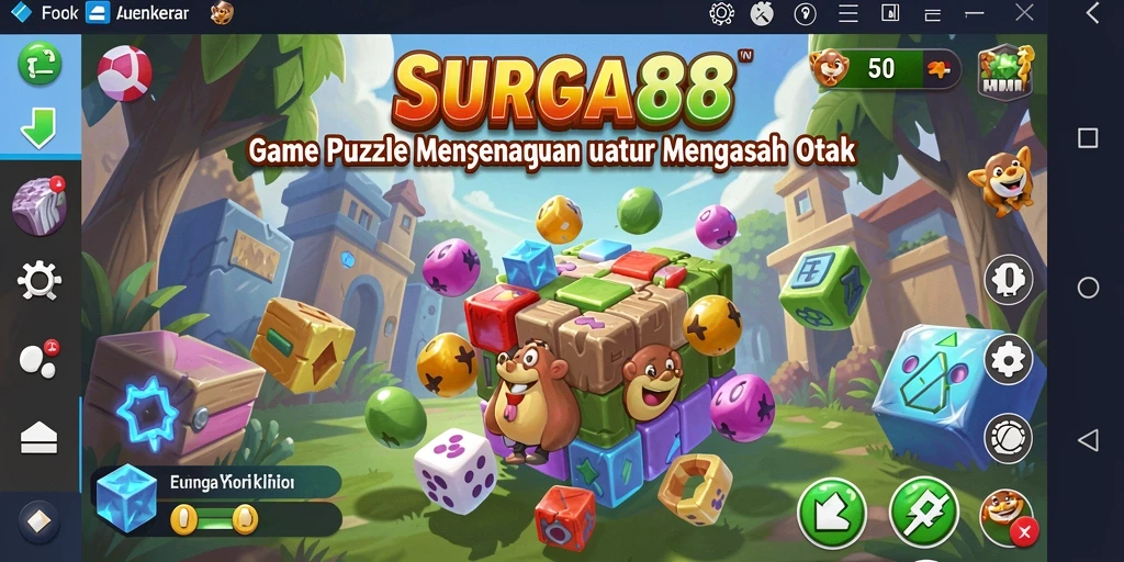 Screenshot gameplay SURGA88 dengan tantangan puzzle yang menarik.