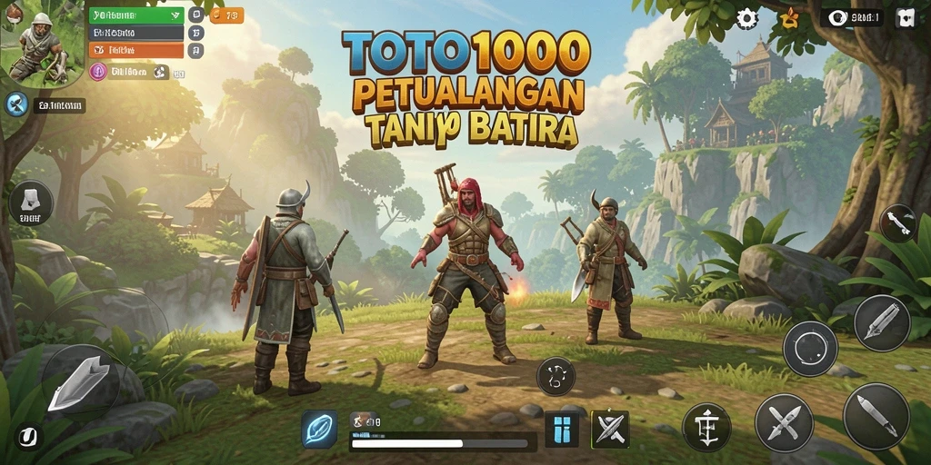 Tampilan gameplay menarik dalam dunia terbuka TOTO1000.