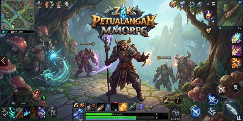 Tampilan gameplay menarik dari ZK3 yang menunjukkan pertarungan epik.