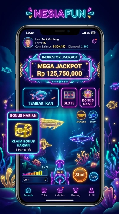 Screenshot fitur pencarian cepat di nediafun.